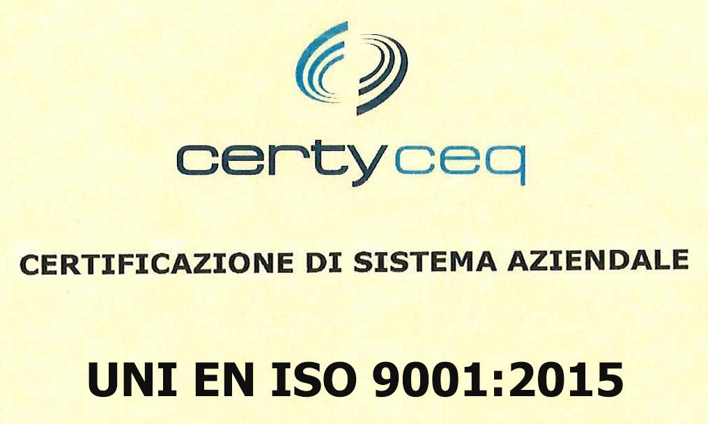 Certificato UNI EN ISO 9001